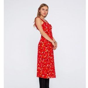 NWT Realisation Par long red silk Juliet dress (casual or formal dress)